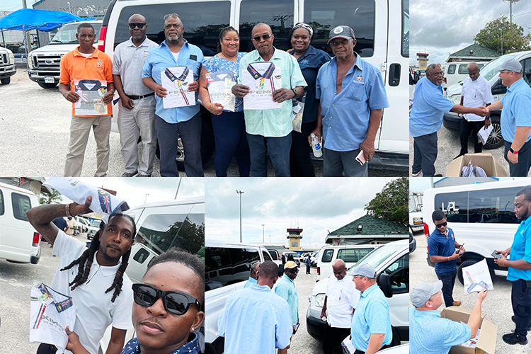 Royal Turks and Caicos Golf Club Extends Gratitude to Taxi Drivers with Special Turks and Caicos Island Shirts