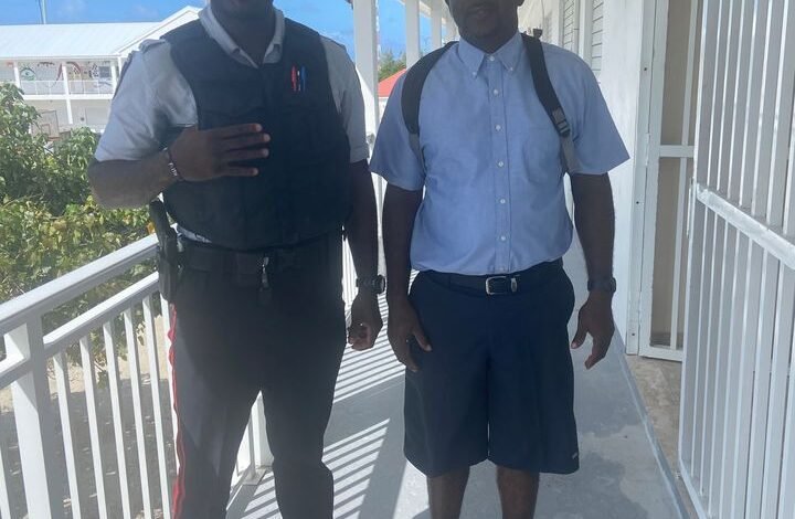 Sgt. Aquina Martin and Constable Chevorn Bishop Make Special School Visits in Grand Turk