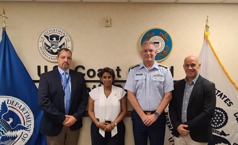 Governor and Incoming Police Commissioner Meet US Coastguard for Maritime Security Talks