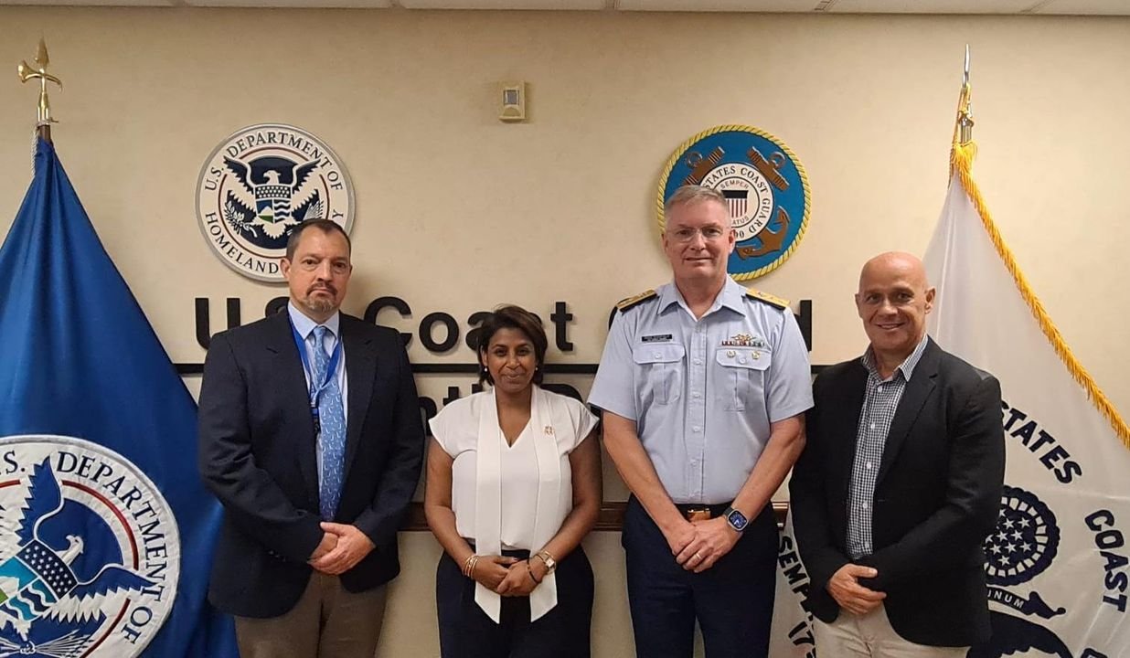 Governor and Incoming Police Commissioner Meet US Coastguard for Maritime Security Talks