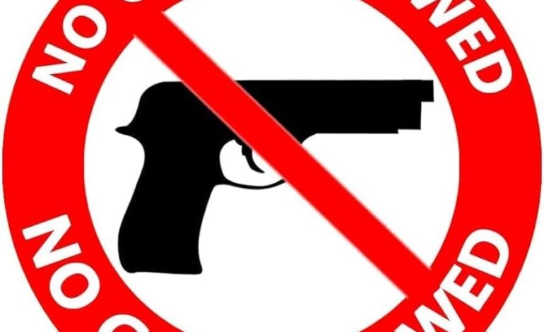 No guns, No bullets when travelling to the Caribbean; You could 10-25 Years in Prison