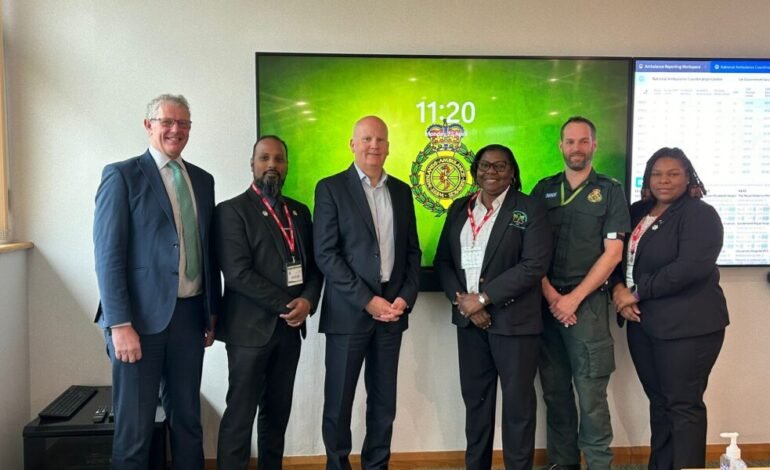 MINISTRY OF HEALTH AND HUMAN SERVICES DELEGATION VISITS WEST MIDLANDS AMBULANCE SERVICE IN BIRMINGHAM, UK